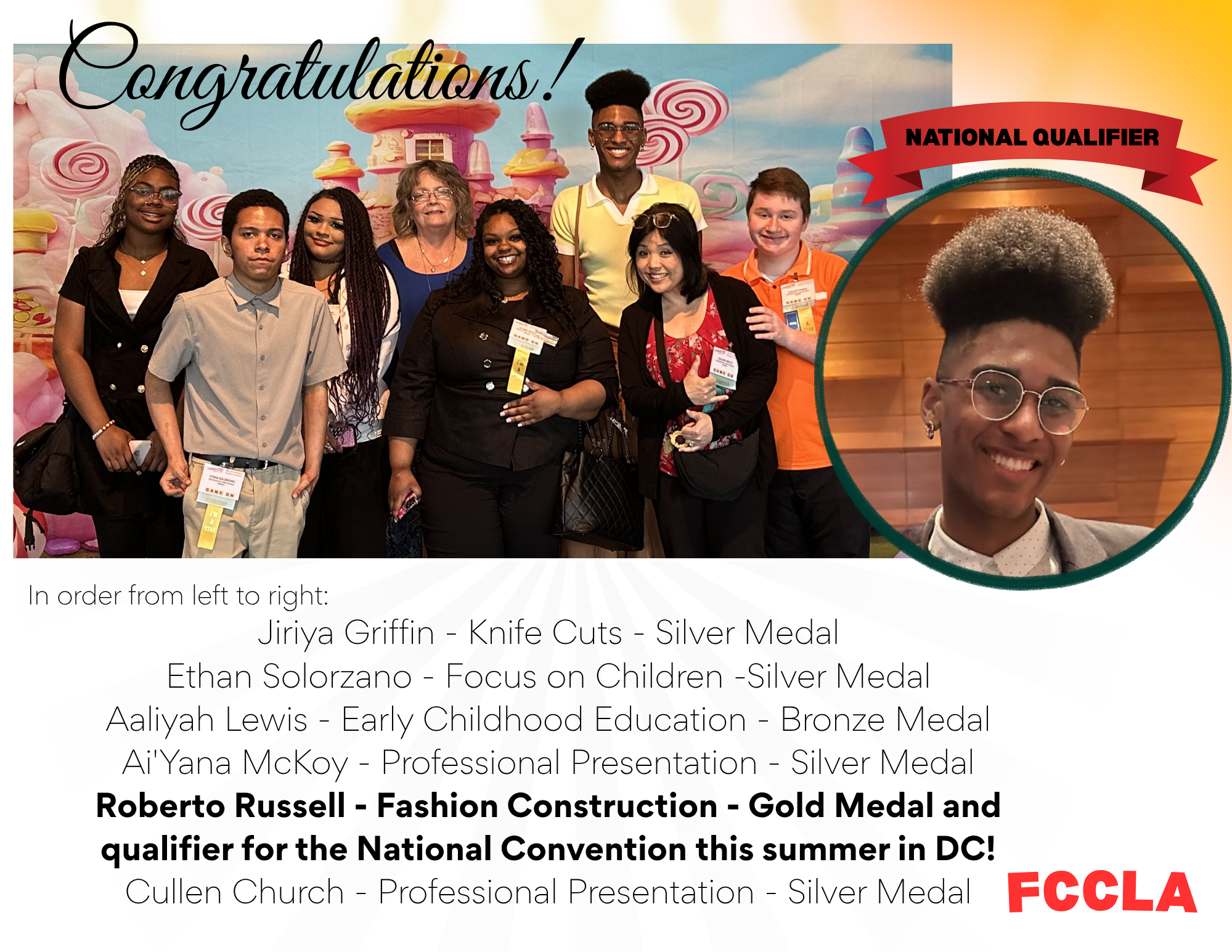 GROUP PHOTO OF KHS STUDENT WINNERS